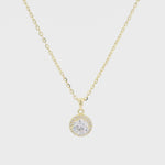 Load and play video in Gallery viewer, Diamond Drop  Golden Sterling Silver Pendant Chain
