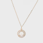 Load and play video in Gallery viewer, Lunar Glow Rose Golden Sterling Silver Pendant Chain
