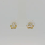 Load and play video in Gallery viewer, Crown Silver stud earrings
