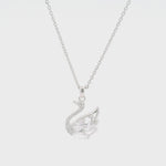 Load and play video in Gallery viewer, Silver Swan Sterling Silver Pendant Chain
