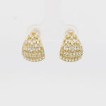 Load and play video in Gallery viewer, Frosty Gold Silver earrings
