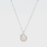 Load and play video in Gallery viewer, Pearl Blossom Sterling Silver Pendant Chain
