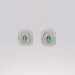 Load and play video in Gallery viewer, urban-mother-of-pearl-silver-stud-earrings
