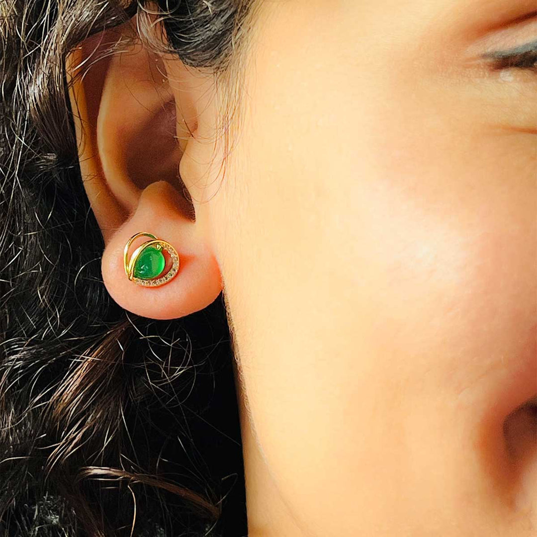 silken-green-silver-stud-earrings