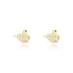 Load image into Gallery viewer, sparkling-gold-silver-stud-earrings
