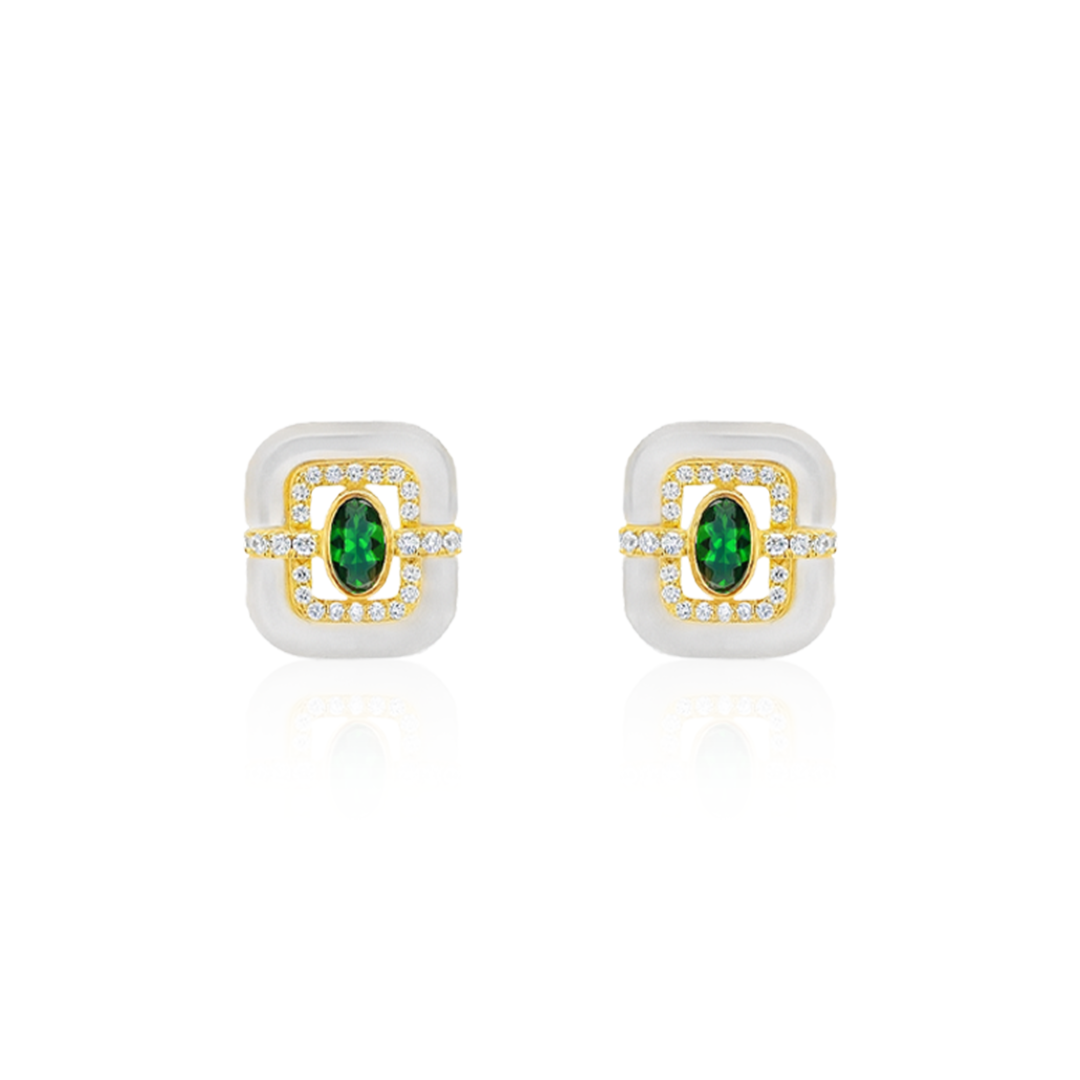 urban-mother-of-pearl-silver-stud-earrings-gold