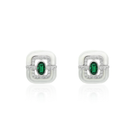 Load image into Gallery viewer, urban-mother-of-pearl-silver-stud-earrings
