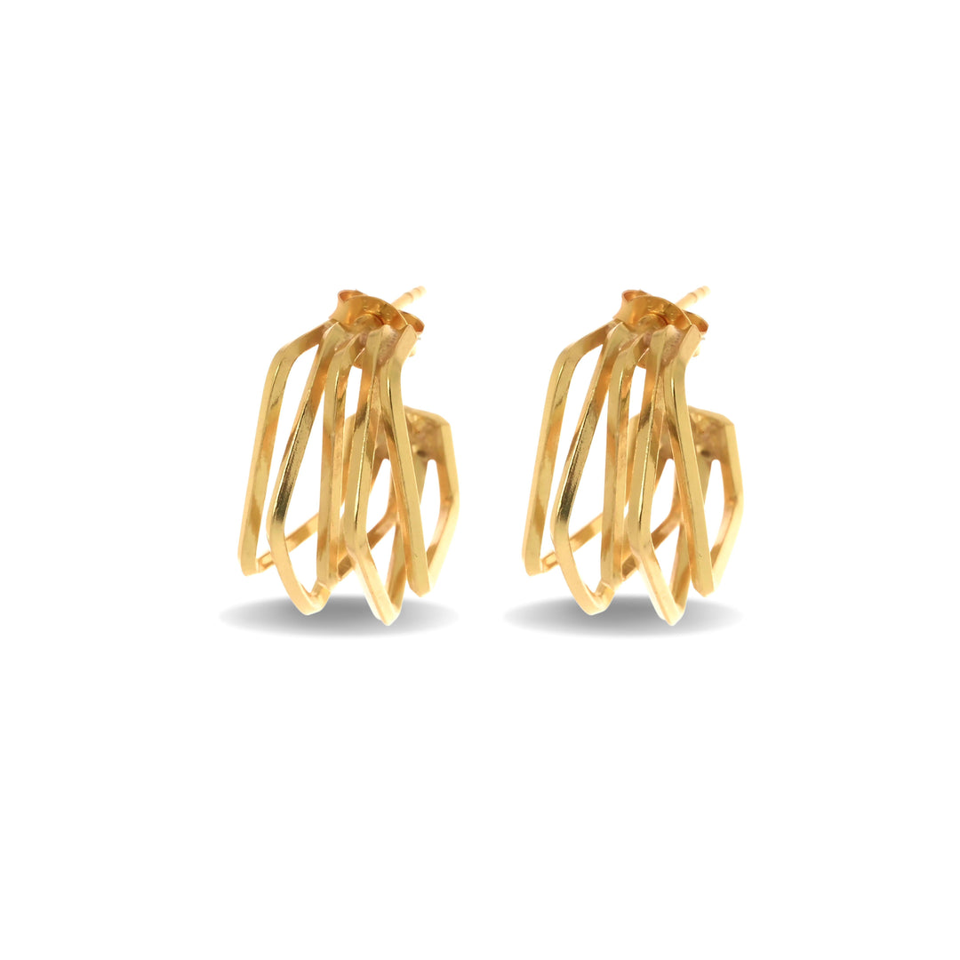 Elegant Golden Hoops Earrings For Women