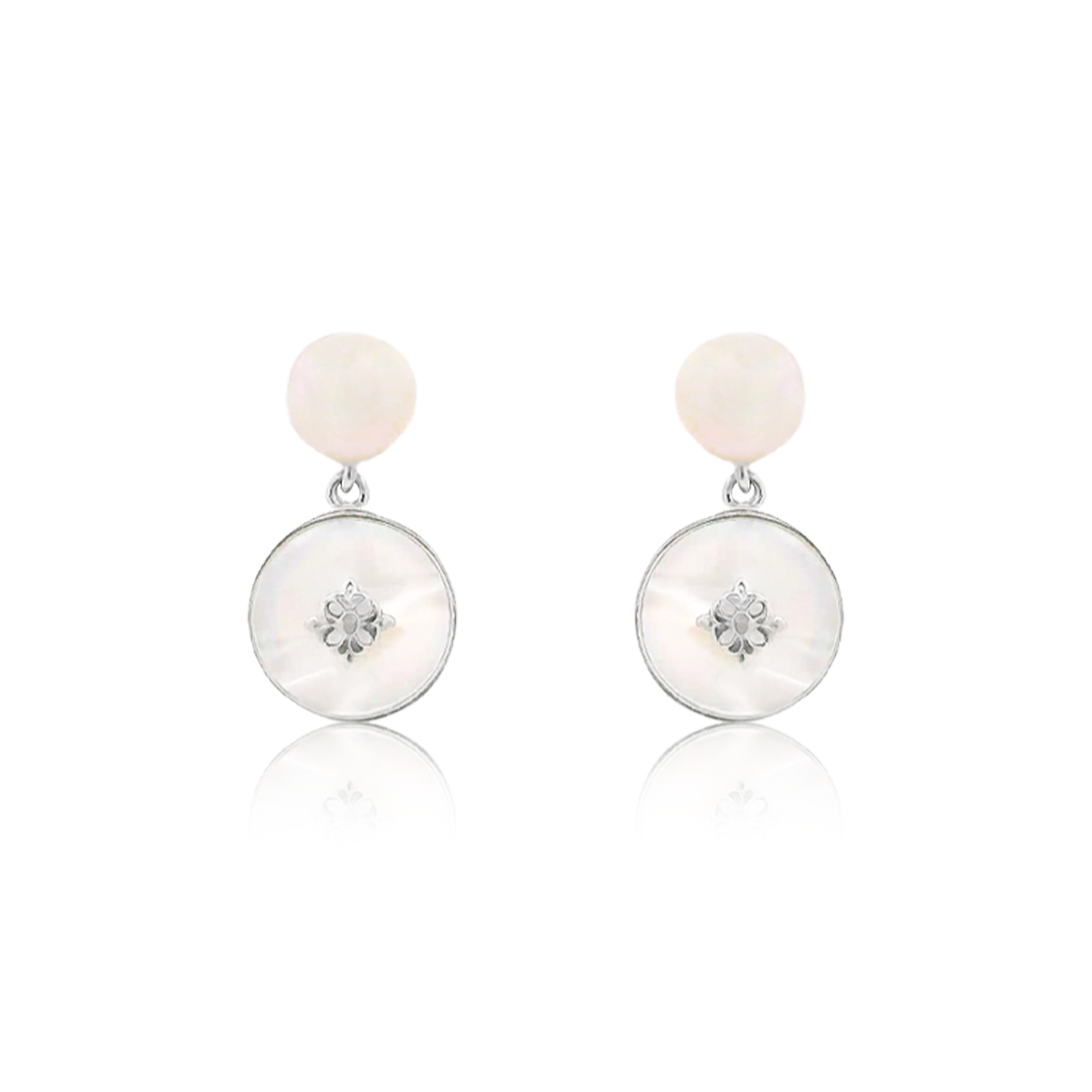 white-globe-mop-silver-drop-earrings