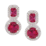 Load image into Gallery viewer, Ethnic Gemstone Drop Earrings for Women
