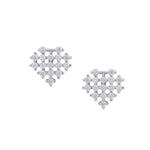 Load image into Gallery viewer, Flakes to my Diamond Silver Stud Earrings
