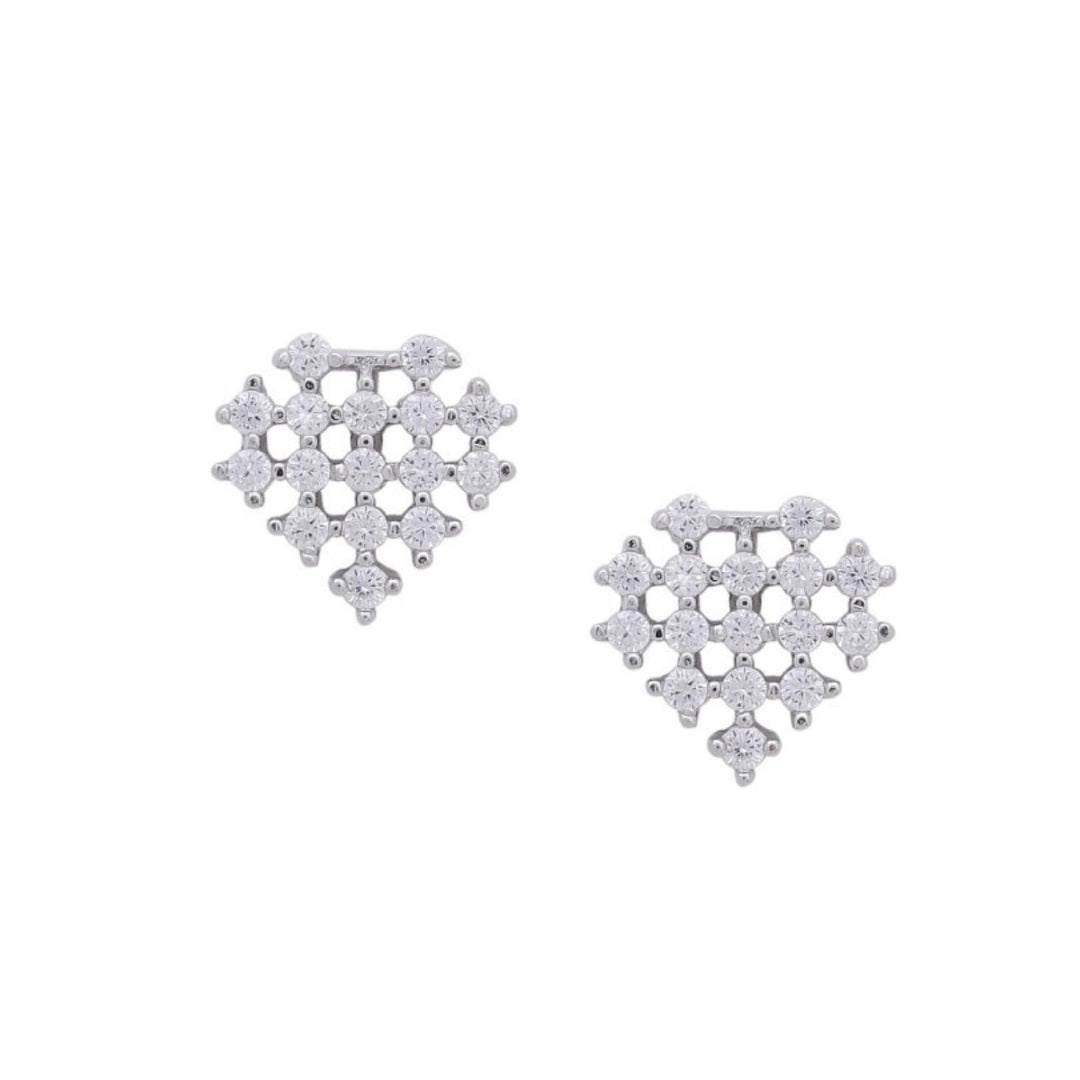 Flakes to my Diamond Silver Stud Earrings