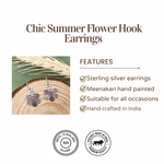 Load image into Gallery viewer, Chic Summer Flower Hook Earrings
