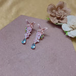 Load and play video in Gallery viewer, Rose Gold Butterfly floral Divine Earrings
