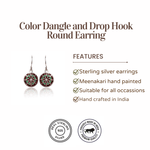 Load image into Gallery viewer, Dangle &amp; Drop Hook Round Earrings
