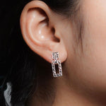 Load image into Gallery viewer, 925-sterling-silver-fancy-baguette-earrings

