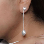 Load image into Gallery viewer, 925-sterling-silver-pearl-drop-earrings-for-women
