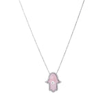 Load image into Gallery viewer, Sliver Chain Hamsa Pendant Jewellery
