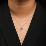 Load image into Gallery viewer, Sliver Chain Music Pendant with Diamond
