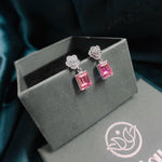 Load image into Gallery viewer, Rose Affair diamond drop Earrings
