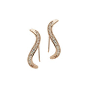 Rose Wave Illusion Earrings
