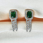 Load image into Gallery viewer, American Diamond Cluster Earrings
