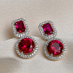 Load image into Gallery viewer, Ethnic Gemstone Drop Earrings for Women
