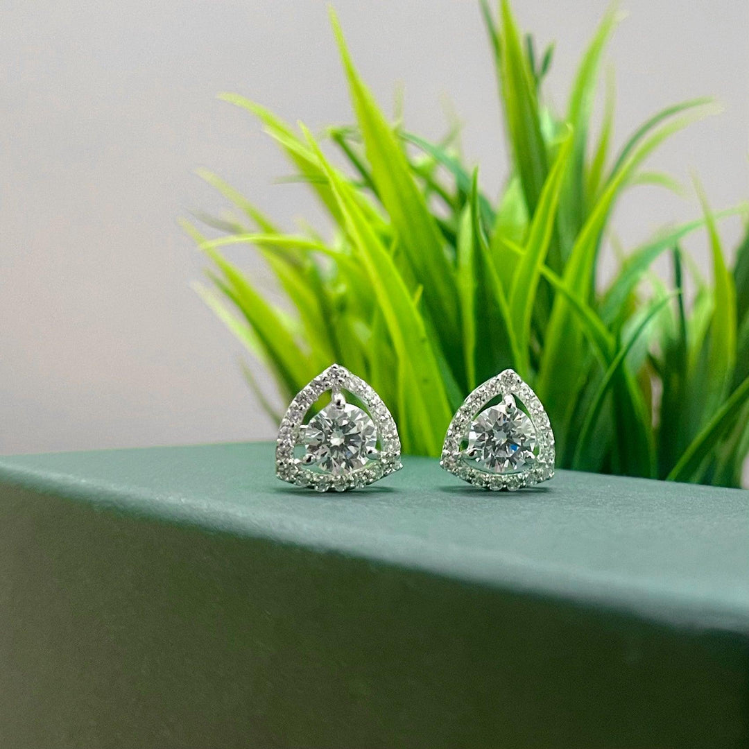 Luna Tri-oval Swarovski Diamond Studs