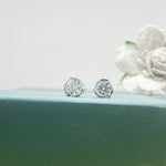 Load image into Gallery viewer, Whirlwind Swarovski Diamond Stud Earrings
