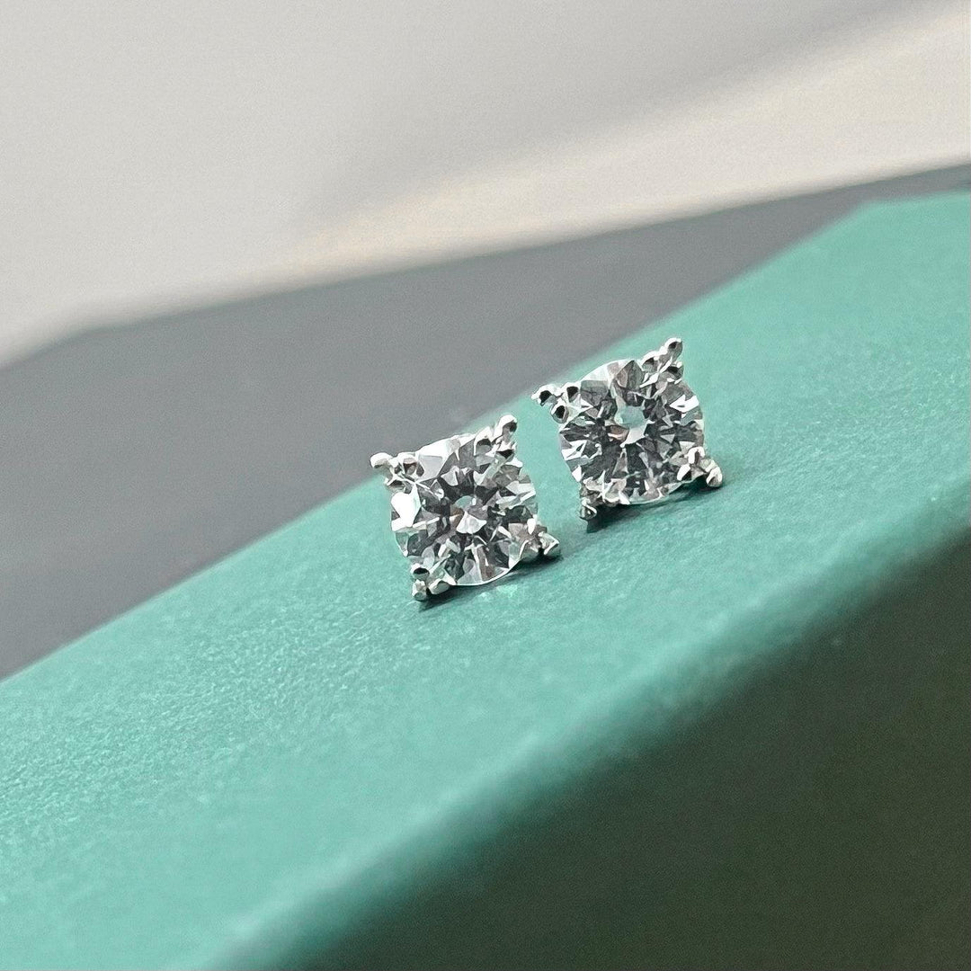 Crystalline Swarovski Diamond Stud Earrings