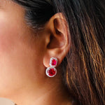 Load image into Gallery viewer, Ethnic Gemstone Drop Earrings for Women
