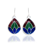 Load image into Gallery viewer, Traditional Multicolor Drop Earrings
