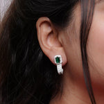 Load image into Gallery viewer, american-diamond-cluster-earring
