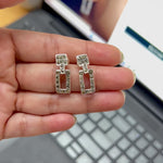 Load and play video in Gallery viewer, Fancy Baguette Earrings
