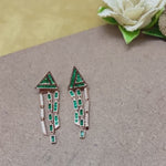 Load and play video in Gallery viewer, Emerald Spell Diamond Dangle Earrings
