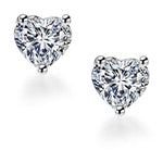 Load image into Gallery viewer, Hearty Diamond Stud Earrings
